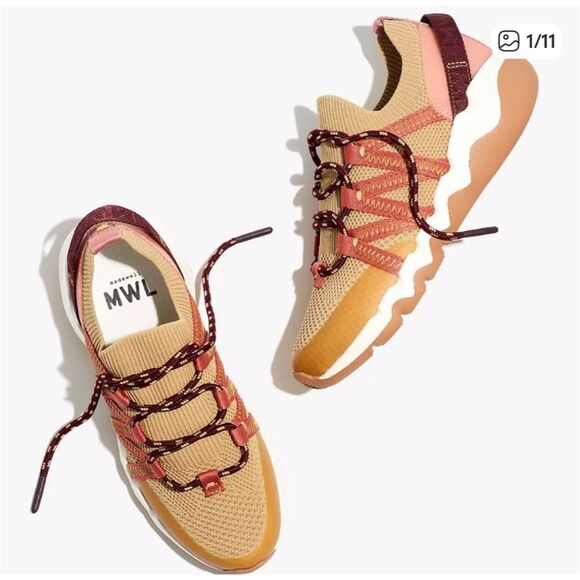 Madewell Shoes - Madewell Field Knit Sneakers in Desert Dune Muti